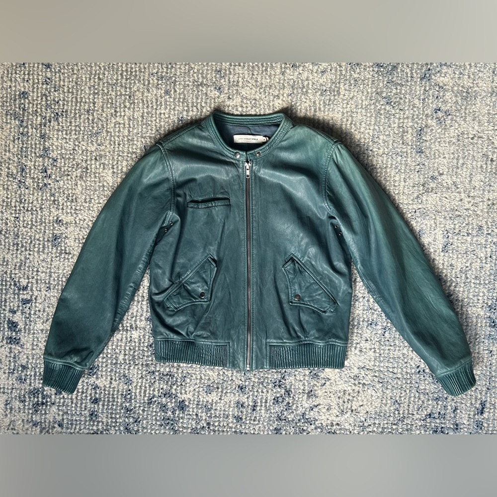 Isabel Marant Étoile Teal Leather Jacket 36 | 4